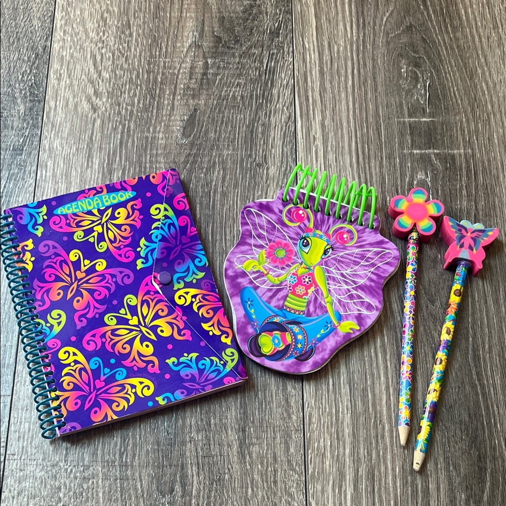 Vintage Lisa Frank Agenda Book Bundle